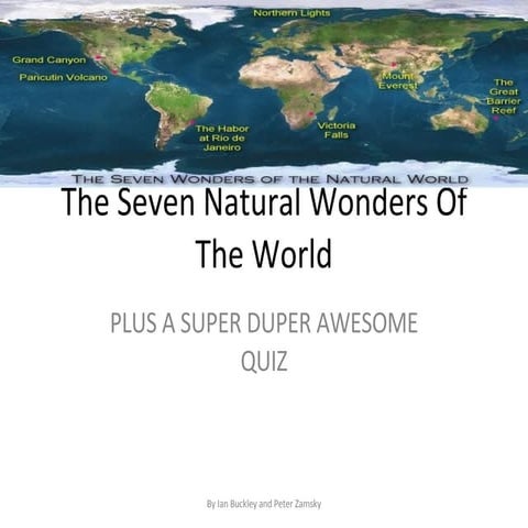 The Seven Natural Wonders Of The World