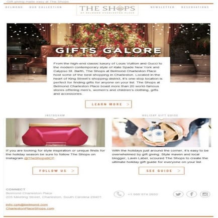 Luxury brand affiliate marketing campaign in a high-end magazine