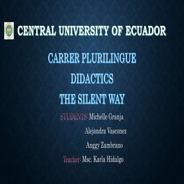 The silent way as method