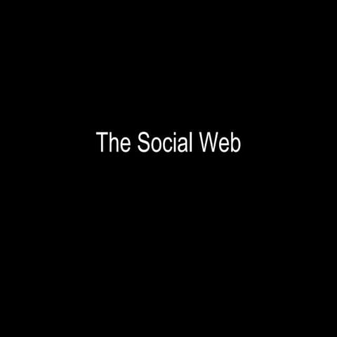 The Social Web
