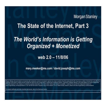 The State of the Internet - Web 2.0