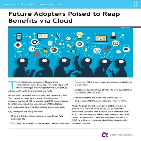 The State of UC:  Future Adopters Poised to Reap Benefits via Cloud