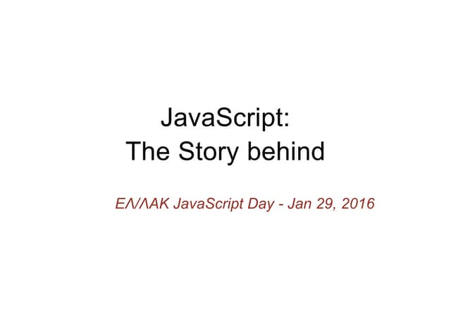 Ellak JavaScript Day