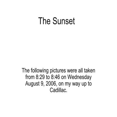 The Sunset