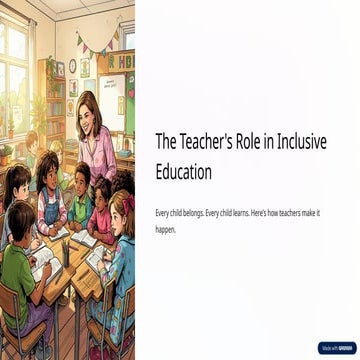 Role & Responsibility of Teacher in Inclusive Education.pptx