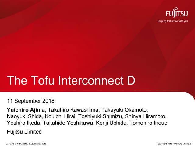 The Tofu Interconnect D for the Post K Supercomputer