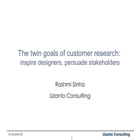 Design Thinking for Data Intelligence slides | PDF