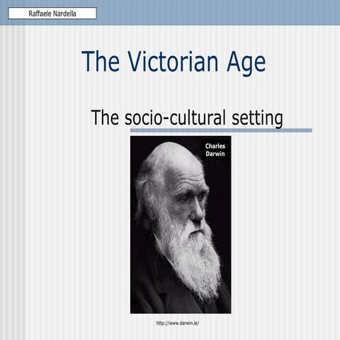The Victorian Age socio-cultural setting