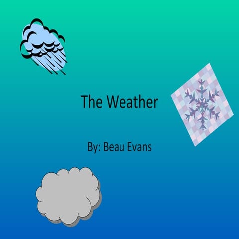 The Weather By Beau Evans