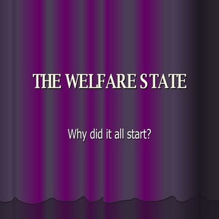 The Welfare State