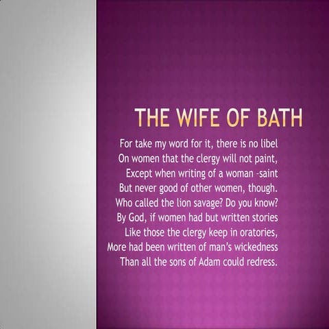 The wife-of-bath-powerpoint | PPT