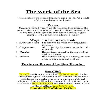 The Geography of the Sea and Coasts