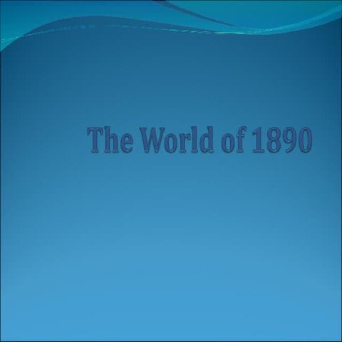 The World Of 1890