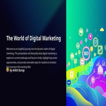 The World of Digital Marketing and Future Scope