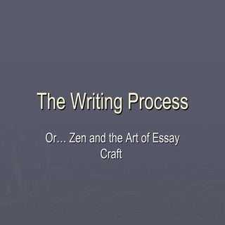 The Writing Process
