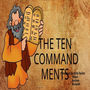 The ten Commandments of moses presenta | PPTX