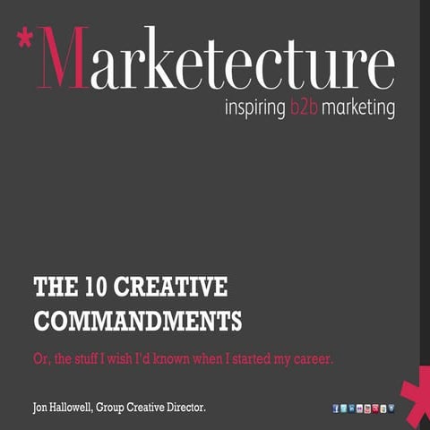 The 10 Creative Commandments