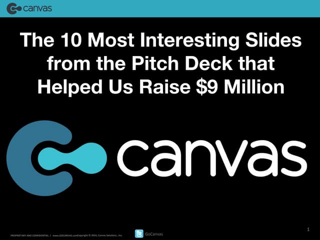The 10 most interesting slides that helped our SaaS company raise 9 million