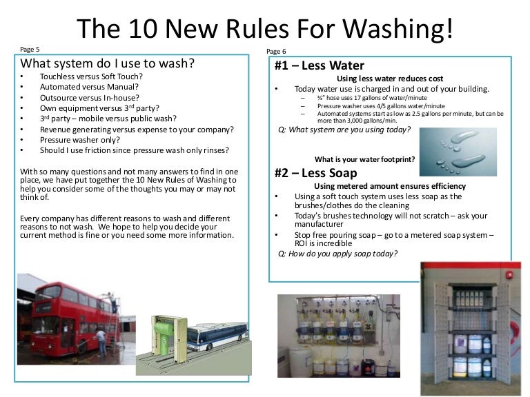 The 10 new rules for washing!