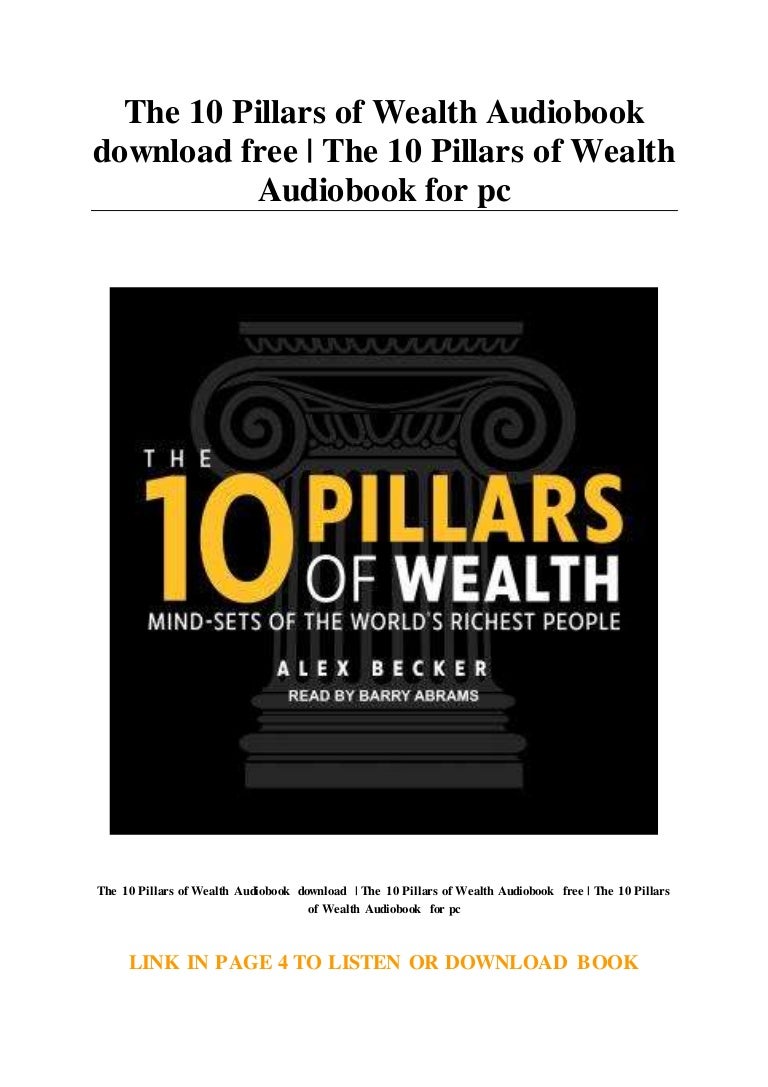 The 10 Pillars of Wealth Audiobook download free The 10 Pillars of