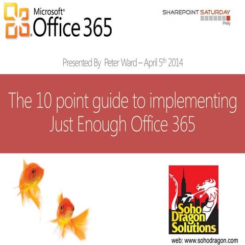 The 10 point guide to implementing just enough office 365 gov