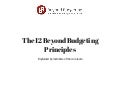 The 12 Beyond Budgeting Principles
