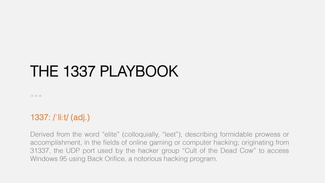 The 1337 Playbook - How Romania's Gamedevs Will Win The Future