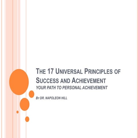 The 17 universal principles of success and achievement