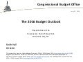 The 2016 Budget Outlook