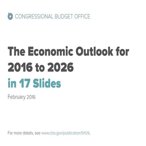 The 2016 Economic Outlook in 17 Slides