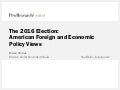 The 2016 election american foreign and economic policy views