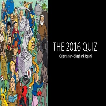 The 2016 Quiz