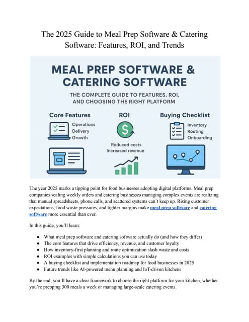 The 2025 Guide to Meal Prep Software & Catering Software_ Features, ROI, and ...