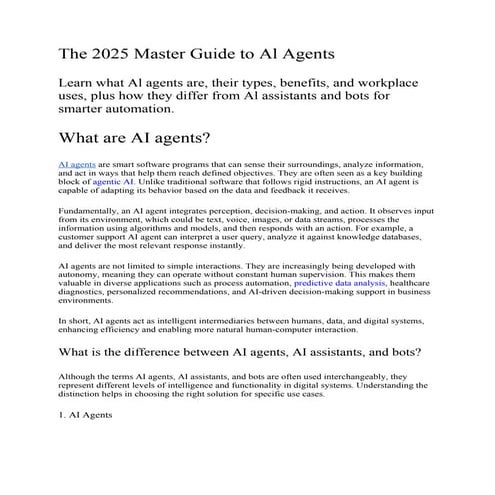 The 2025 Master Guide to Al Agents Blog.docx