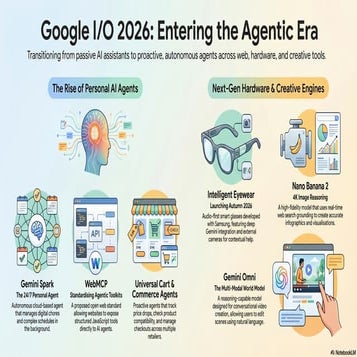 The 2026 Agentic Era in the Google I/O Keynote Infographic | PDF