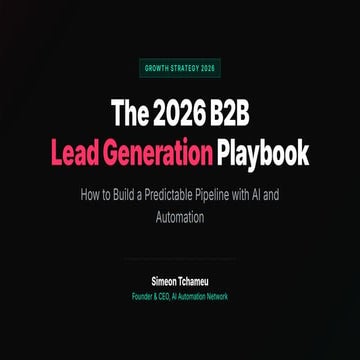 AI-Driven B2B Lead Generation & Growth Strategy 2026 | PDF
