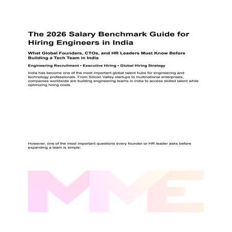 The 2026 Global Company's Guide: Hiring Engineers & Executives in India ...