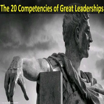 The 20 competencies of great leaderships 
