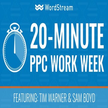 The 20 Minute PPC Work Week