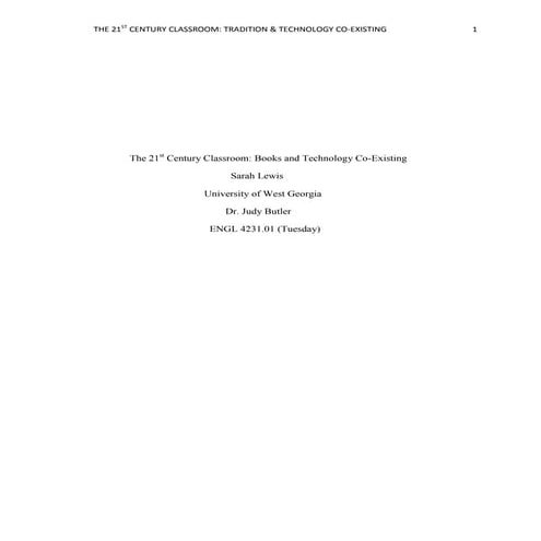 The 21st century classroom