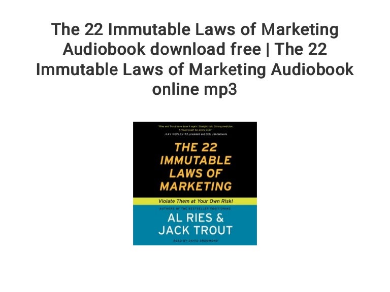 22 immutable laws of marketing ebook free download 22 immutable laws of marketing ebook free download