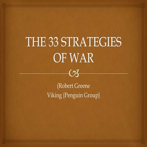 The 33 strategies of war    final