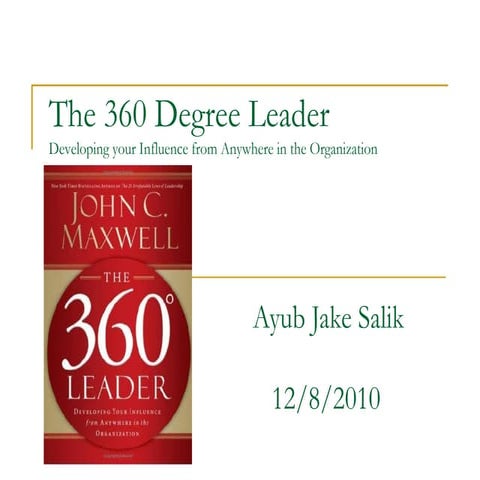 360 Degree Leader - Ayub Jake Salik