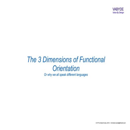 The 3 dimensions of business functions