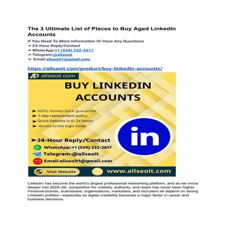 The 3 Ultimate List of Places to Buy Aged LinkedIn Accounts.pdf