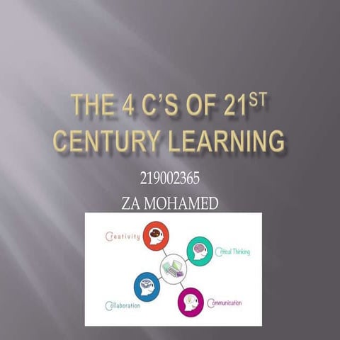 The 4 C’s of 21st Century Learning | PPTX