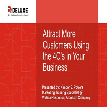 Attract More Customers Using the 4C's of Marketing