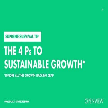 The 4 Ps to Sustainable Growth
