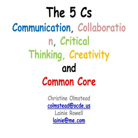 The 5 cs lead3