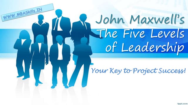 The 5 levels of leadership byJohn Maxwell